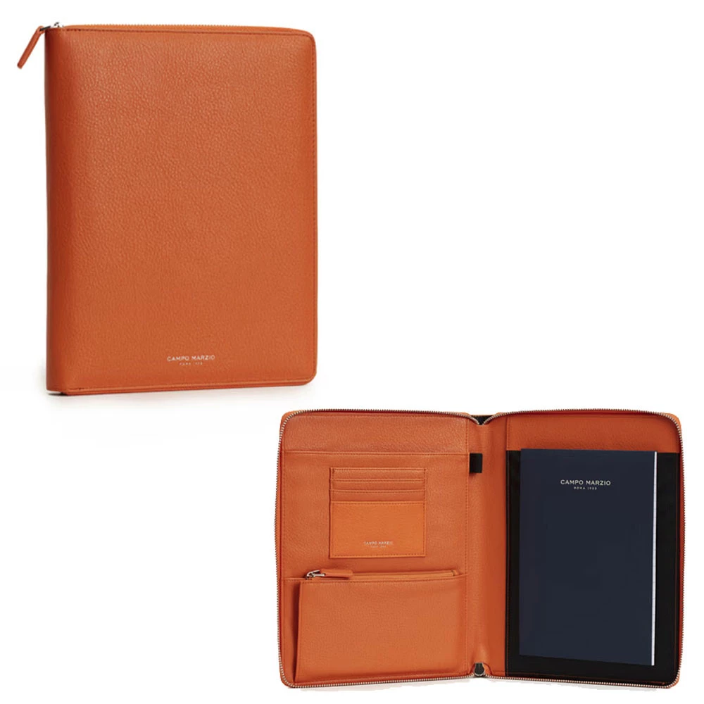 Portablocco A5 Albert Similpelle Arancione Campo Marzio