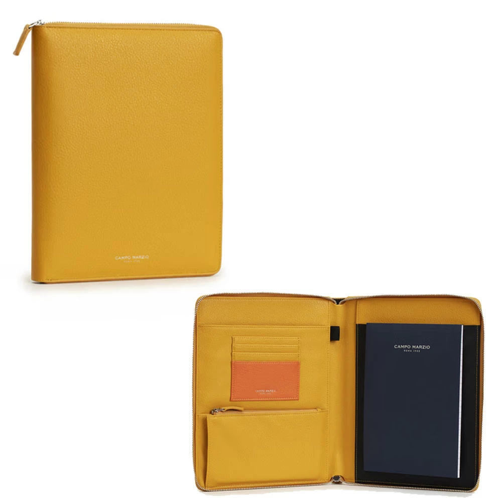 Portablocco A5 Albert Similpelle Giallo Campo Marzio