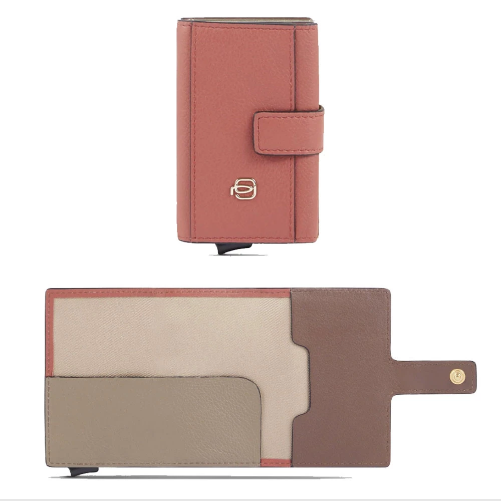 Portacarte Donna Piquadro Circle Arancio/Marrone PP5649W92R