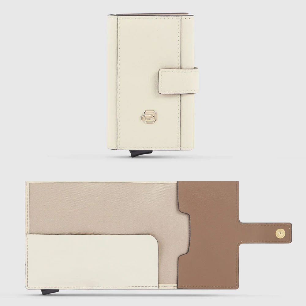 Portacarte Donna Piquadro Circle Beige/Cuoio PP5649W92R