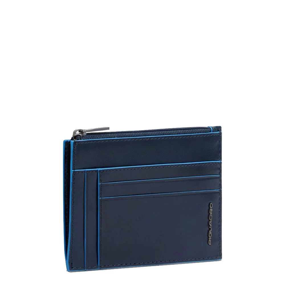 Portacarte con Portamonete Piquadro Blue Square Blu PP6854B2R