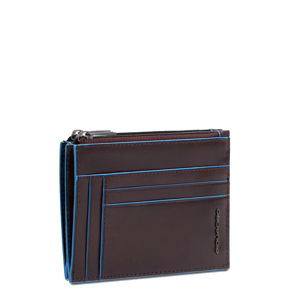 Portacarte con Portamonete Piquadro Blue Square Mogano PP6854B2R