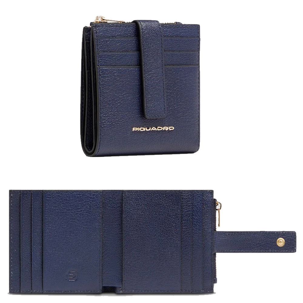 Portacarte con Portamonete Piquadro Patricia Blu PP6843W140R