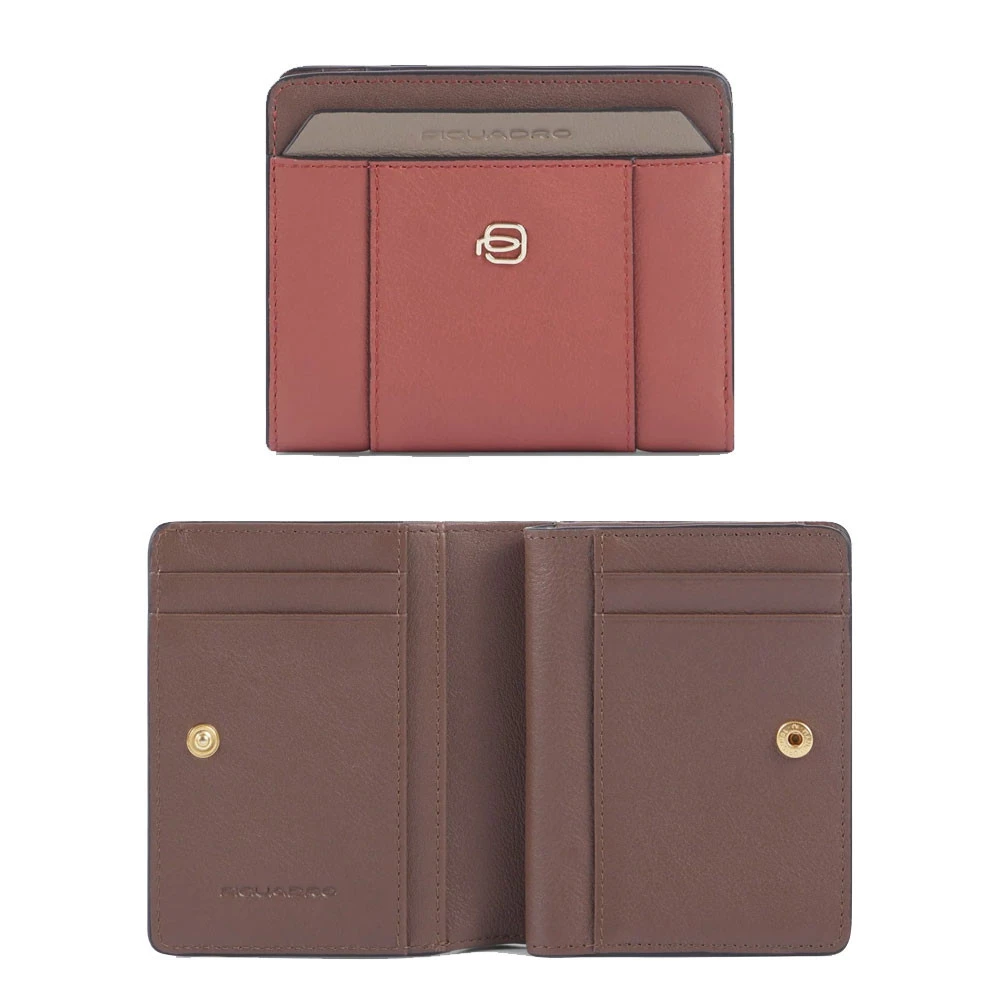 Portafoglio Donna Mini Piquadro Circle Arancio/Marrone PD6660W92R