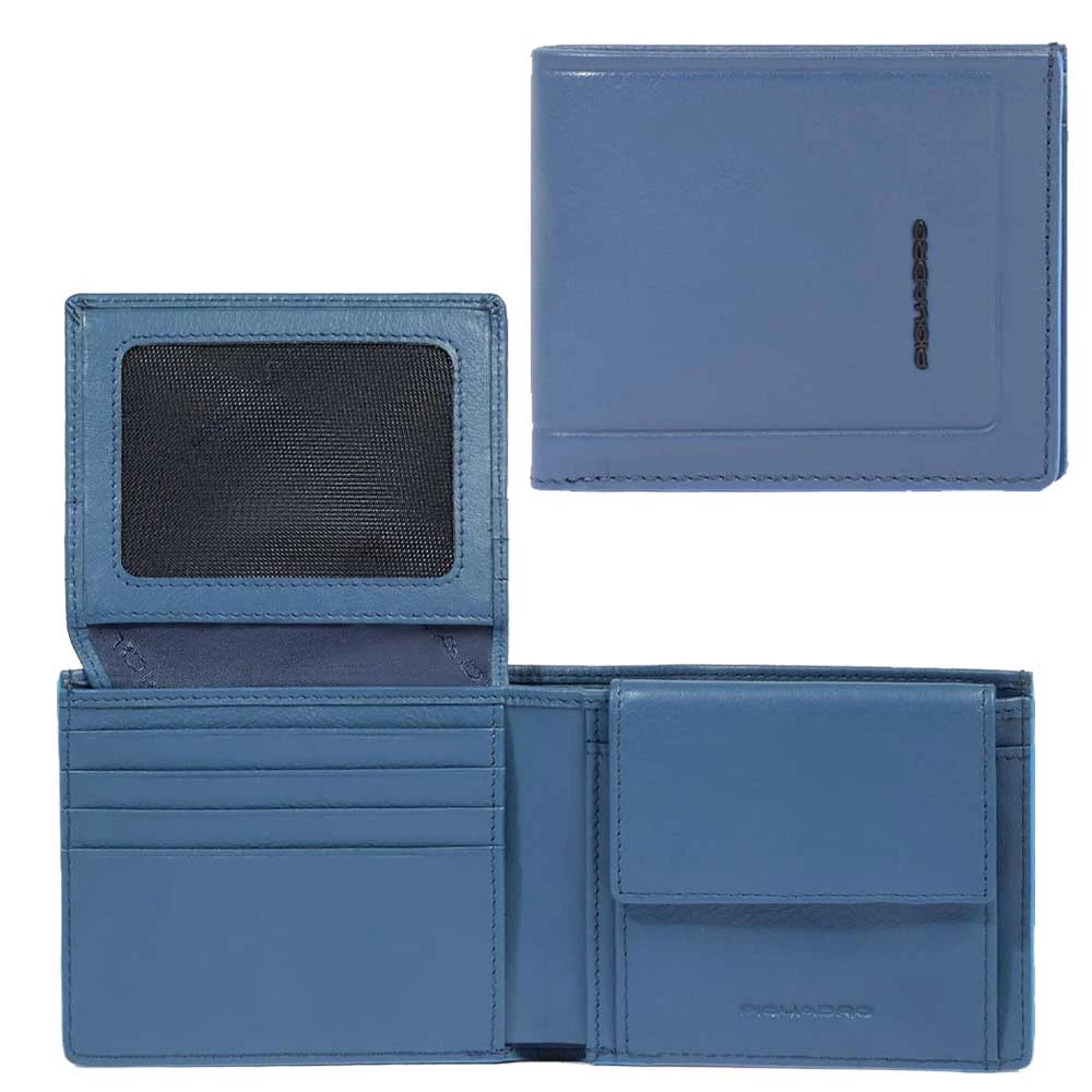 Portafoglio Uomo con Volantino Piquadro Atlas Blu Avio PU4518S138R