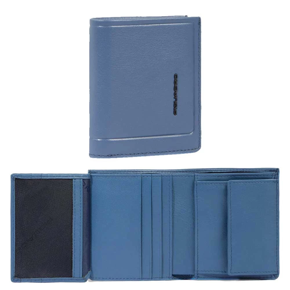Portafoglio Uomo Verticale Piquadro Atlas Blu PU5964S138R