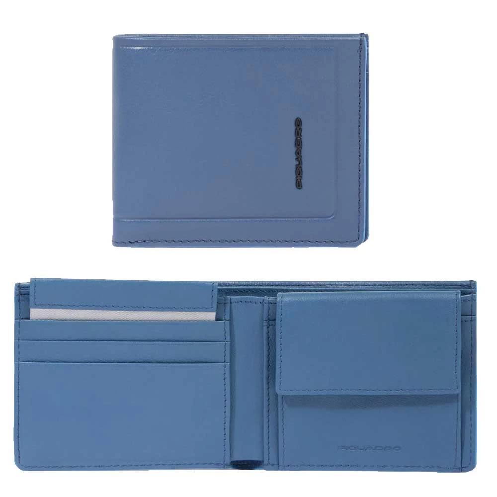 Portafoglio Uomo Portamonete Piquadro Atlas Blu Avio PU4188S138R