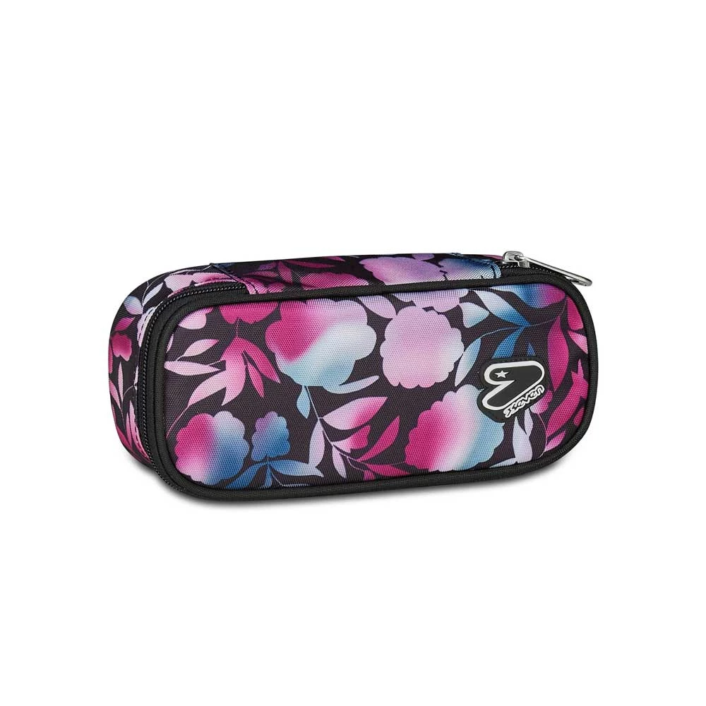 Astuccio Seven Round Plus The Double Water Flowers Portapenne