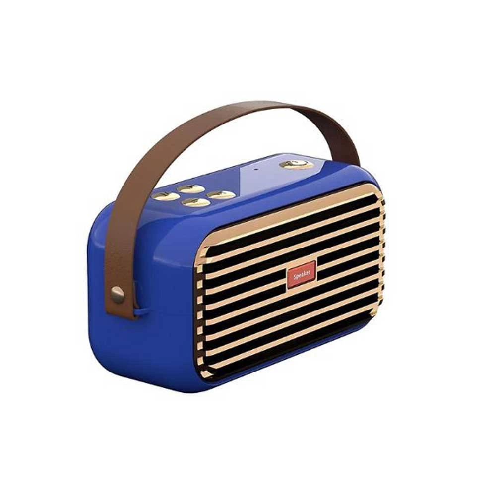 Rétro Speaker cassa Bluetooth X7 Blu RF Distribution