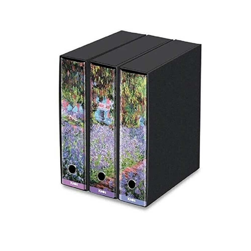 Set 3 Raccoglitori Kaos D8 Monet Giardino a Giverny | Lema Cartoleria Scuola