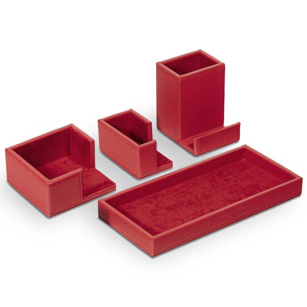 Set da Scrivania Campo Marzio Cartesio Rosso Penna Omaggio | Lema