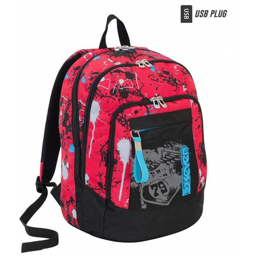 Zaino Seven Advanced Sprinkle Rosso | Lema Scuola Ufficio