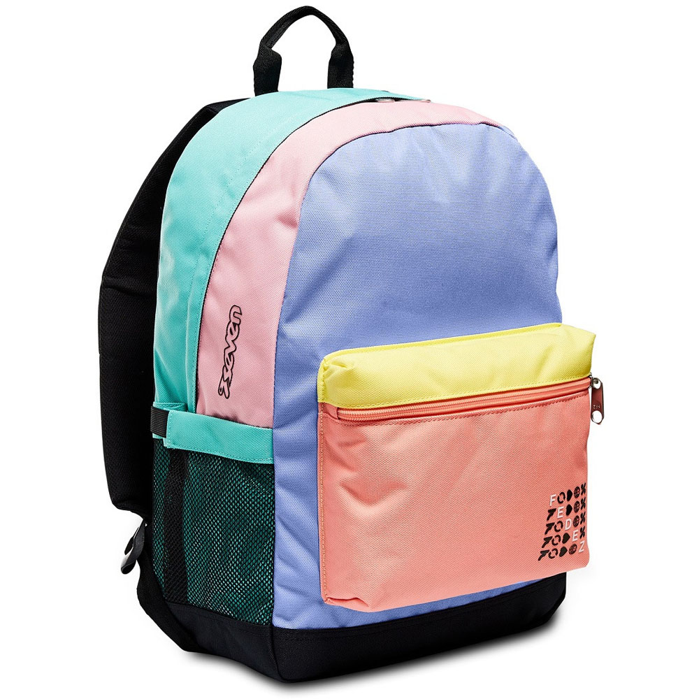 Zaino Fedez x Seven monoscomparto multicolore riciclato 2F5002101-FAE | Lema Scuola Ufficio