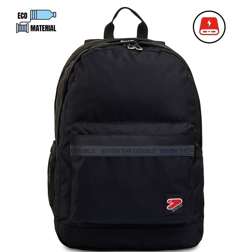 Zaino Seven Pro XXL Pirate Black 201002152-897 con Power Bank | Lema Scuola Ufficio