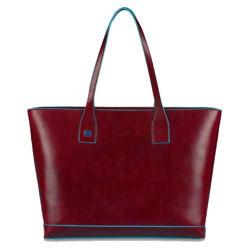 Shopping Bag Piquadro Blue Square Rossa BD3336B2