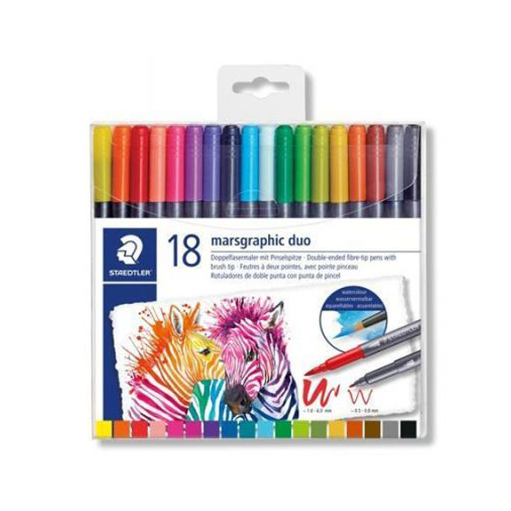 Staedtler 18 Pennarelli doppia punta Marsgraphic Duo