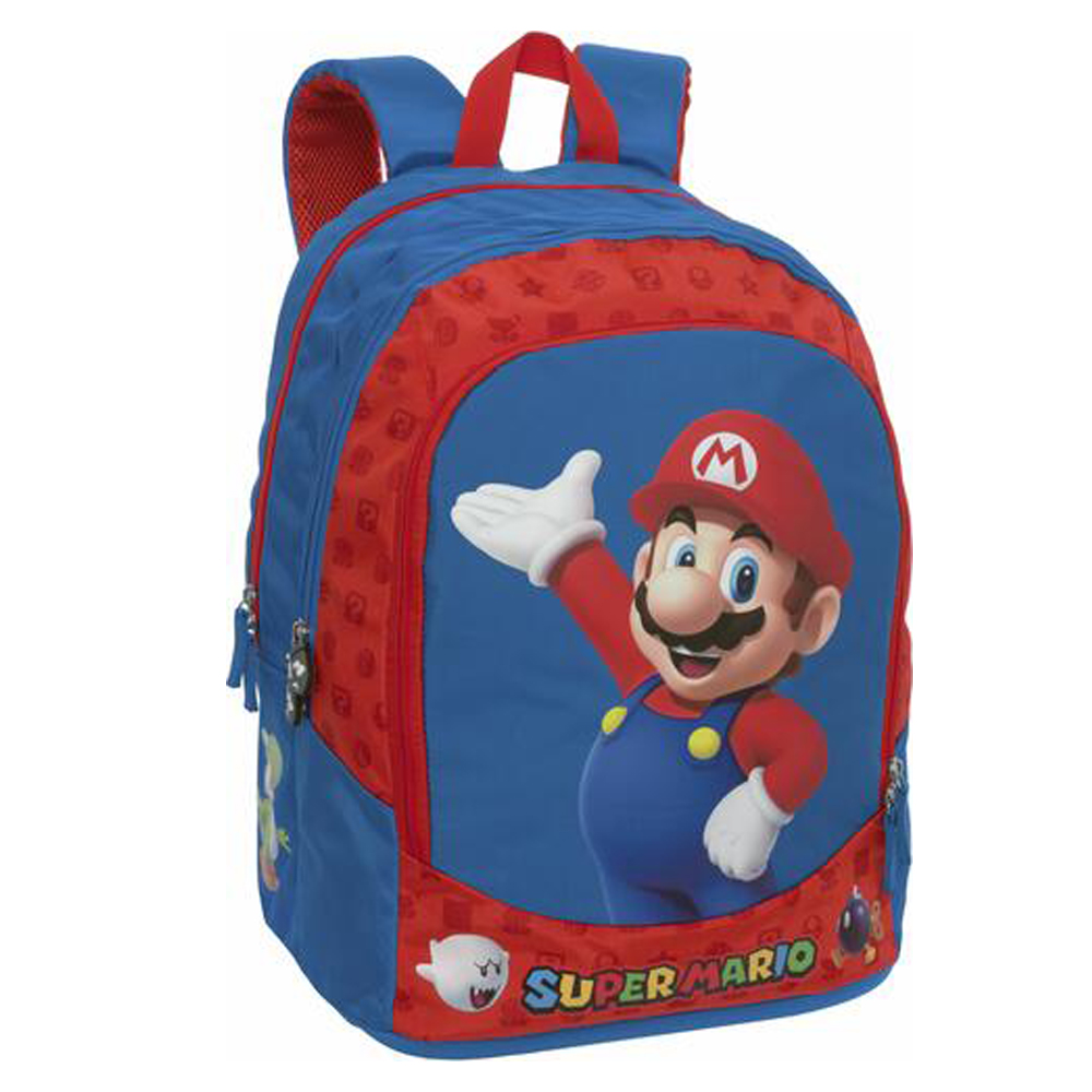 Zaino Organizzato Super Mario Videogames 65063 | Lema Scuola Ufficio