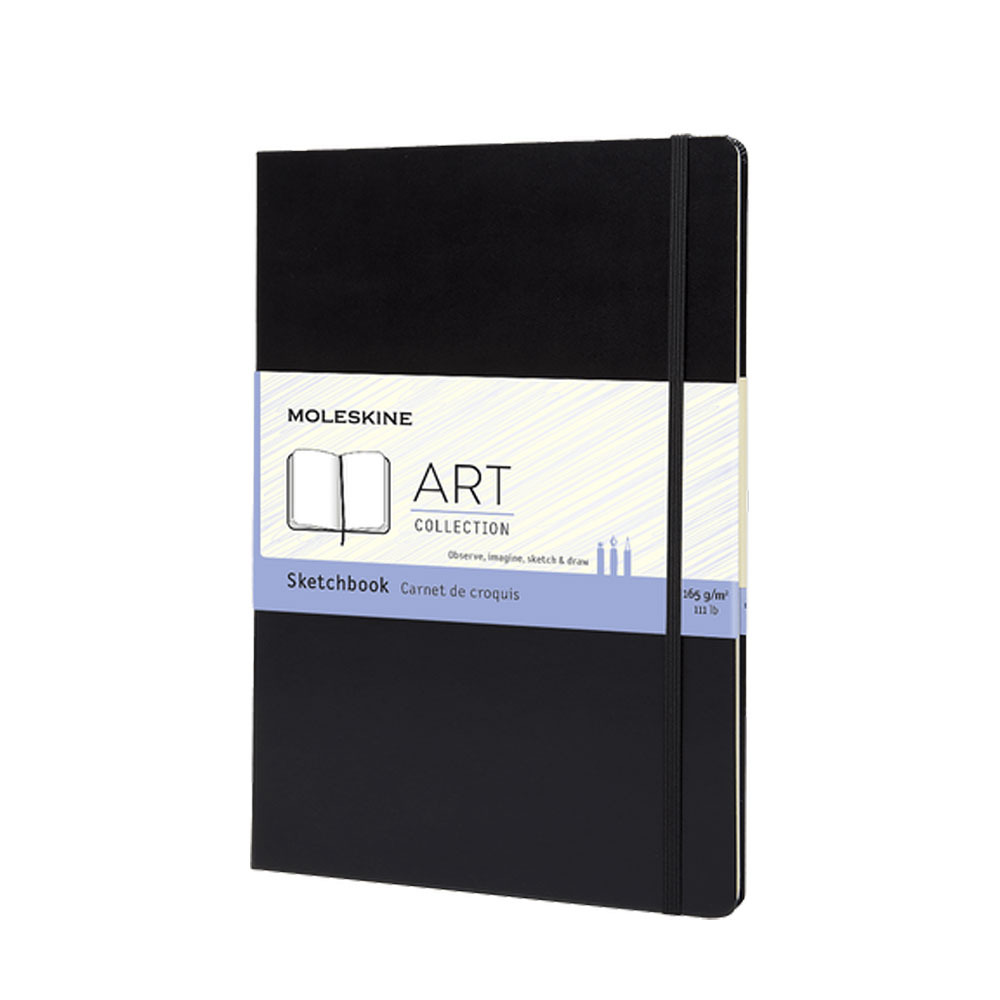 Moleskine Taccuino Schizzi Sketchbook Nero A4 Penna Omaggio | Lema