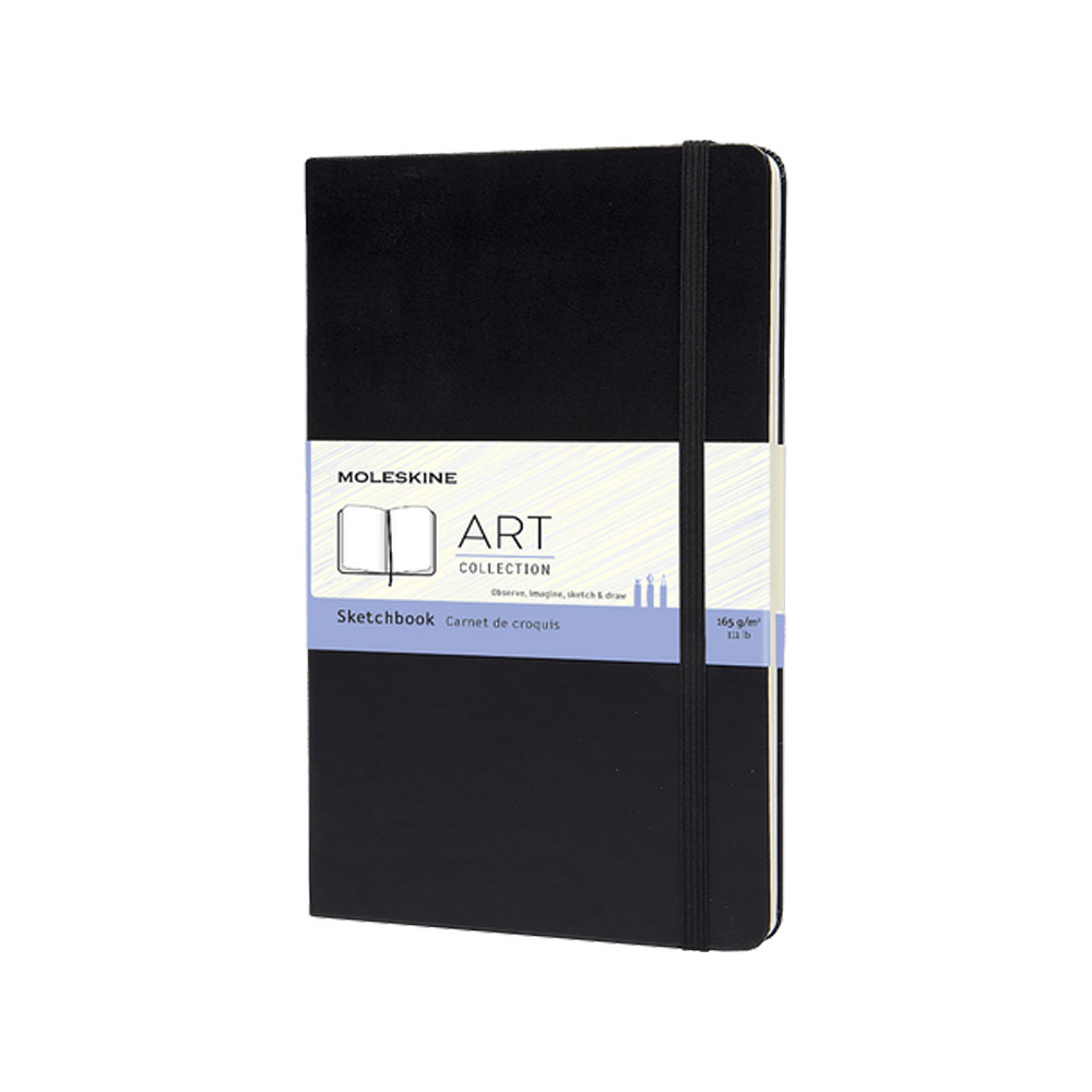 Moleskine Taccuino Schizzi Sketchbook Nero Large Penna Omaggio | Lema