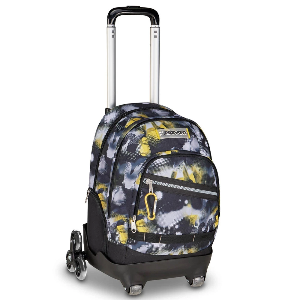 Trolley 8 Ruote Seven Comby Golden Paint Zaino Dual Sganciabile 31lt