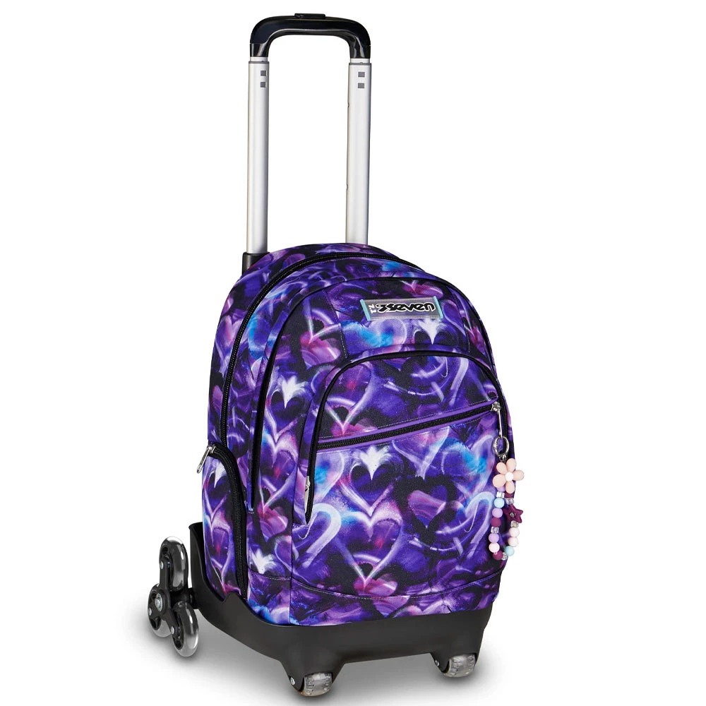 Trolley 8 Ruote Seven Comby Lovepass Zaino Dual Sganciabile 31lt