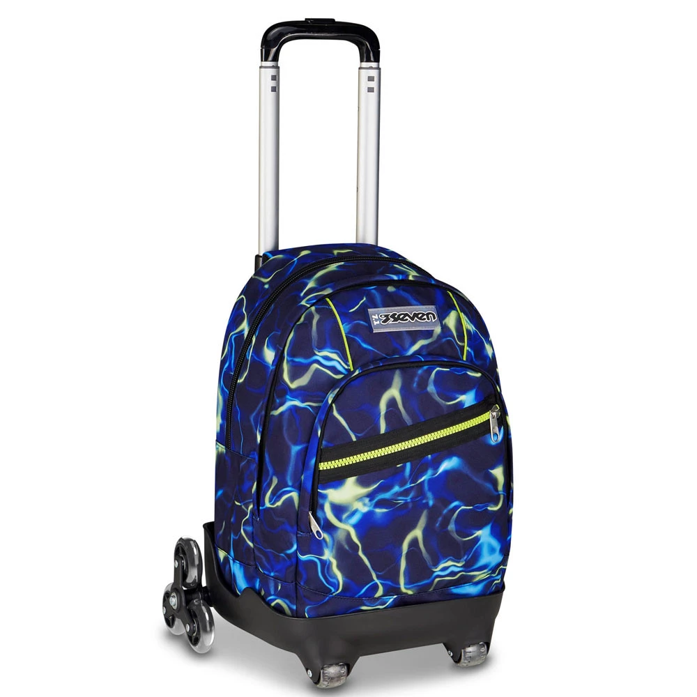Trolley 8 Ruote Seven Comby Electricvibe Boy Zaino Dual Sganciabile 31lt