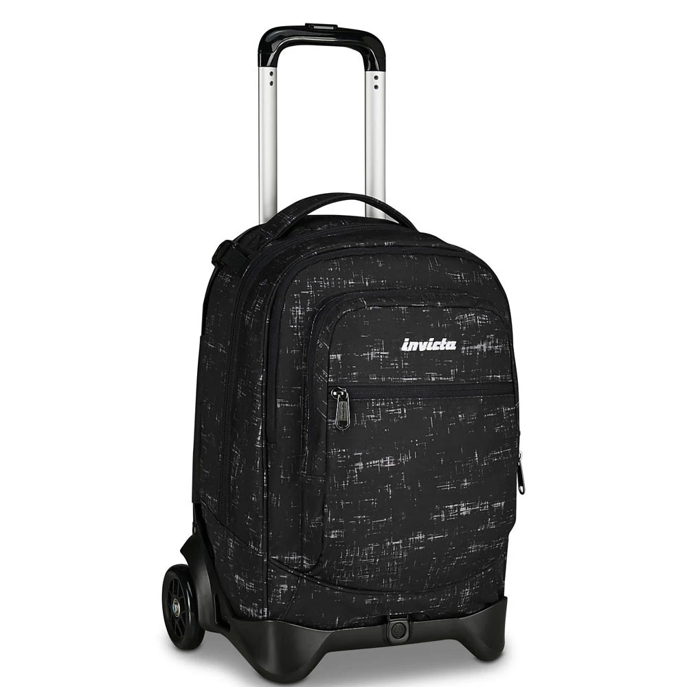 Trolley Scuola Invicta Fantasy Black Doodle Zaino Sganciabile 34lt