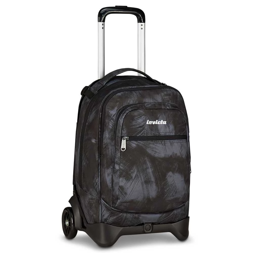Trolley Invicta Plug Fantasy Brushed Black Zaino Sganciabile 34lt
