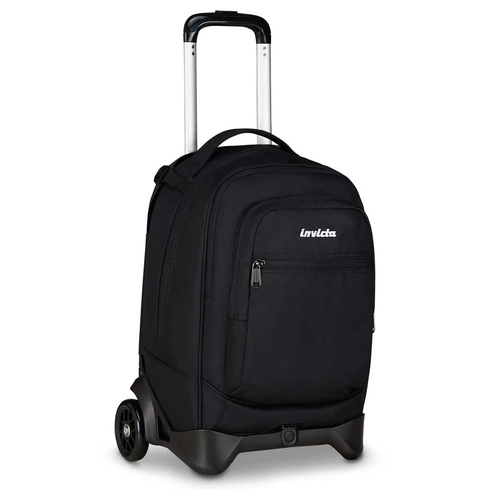 Trolley Invicta Plug Plain Nero Zaino Sganciabile 34lt