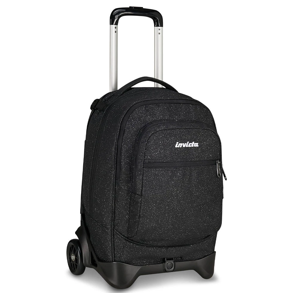Trolley Scuola Invicta Plug Shine Lunar Rock Zaino Sganciabile 34lt