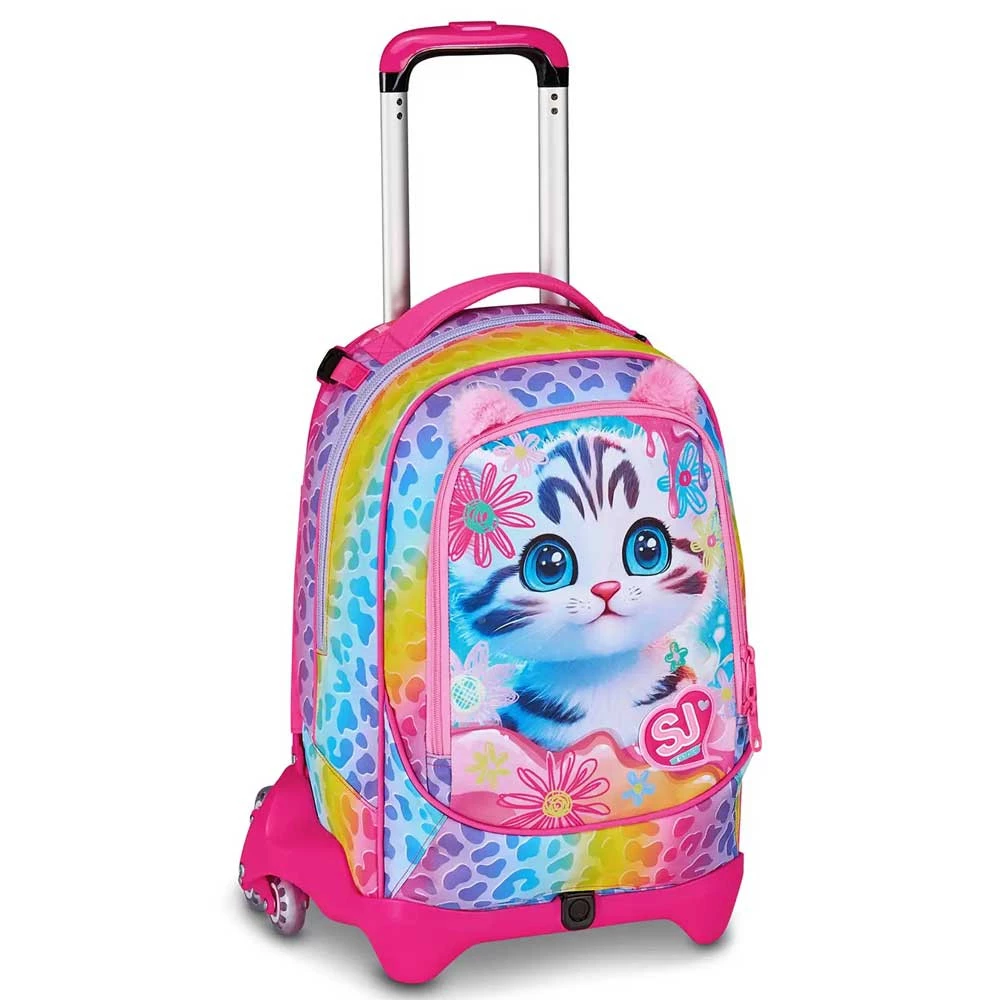 Trolley Seven 3 Ruote Cat&air Zaino Scuola Sganciabile 33lt