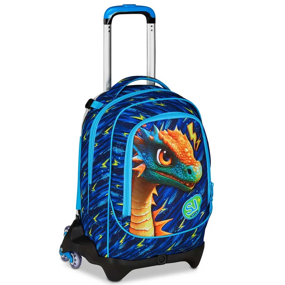 Trolley Seven 3 Ruote Dragon Glide Zaino Scuola Sganciabile 33lt