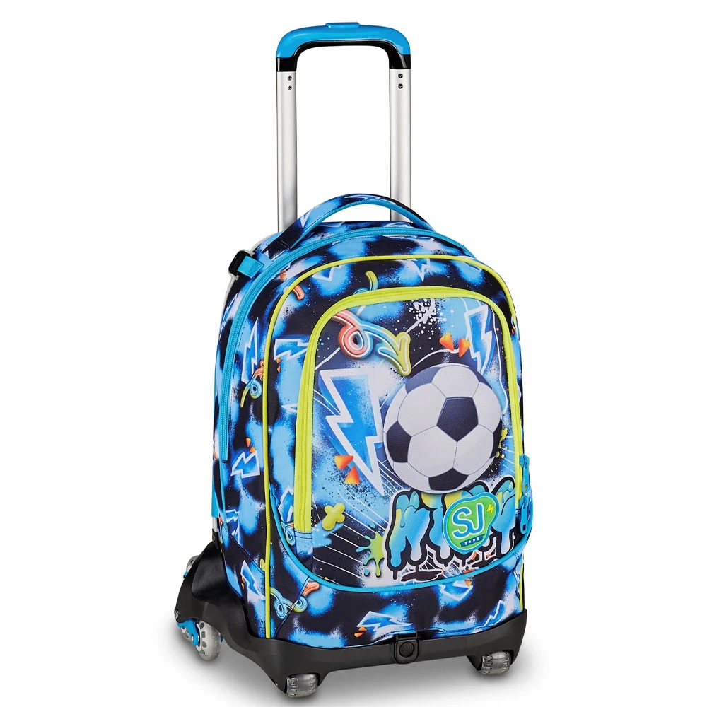 Trolley 8 Ruote Seven Sj Gang Glowgame Scuola Elementare Bambino