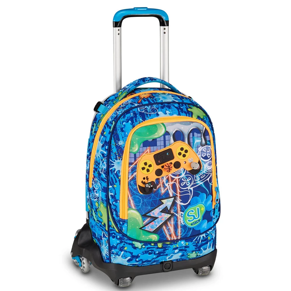 Trolley 8 Ruote Seven Sj Gang Joyful Pins Boy Scuola Elementare