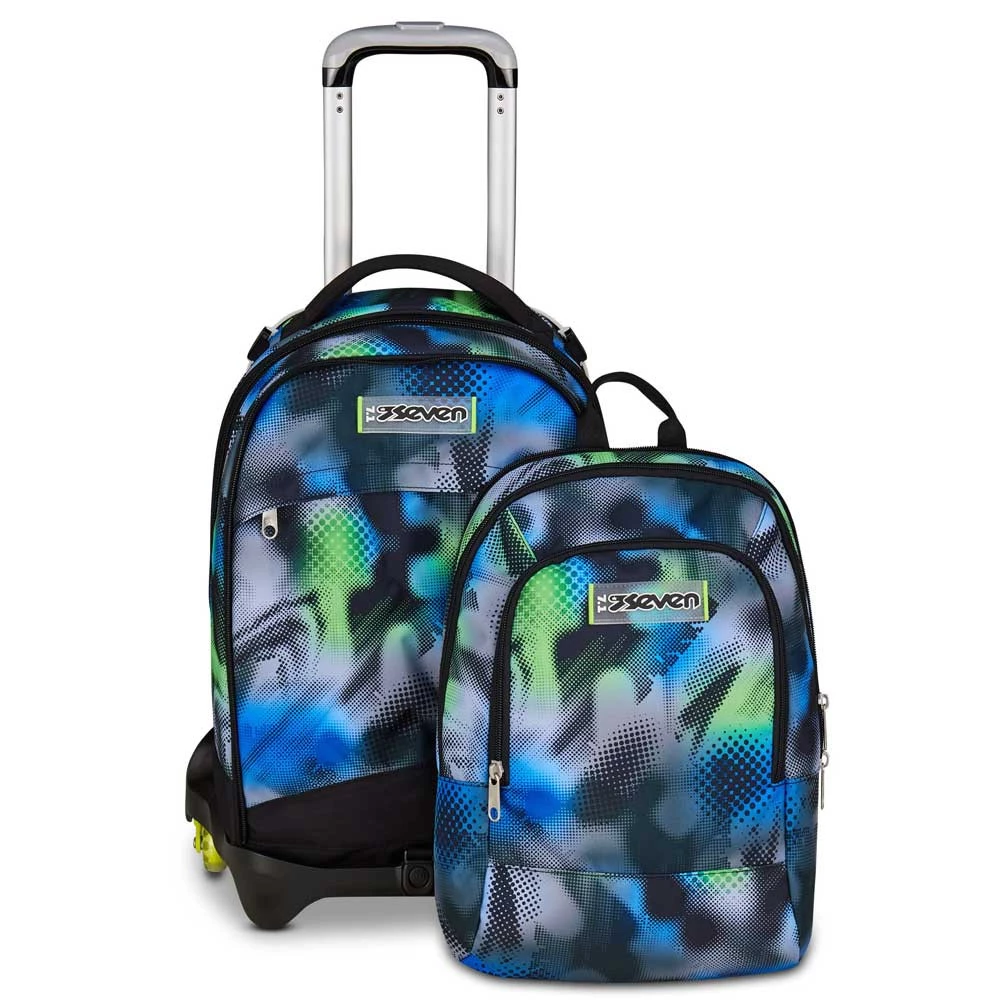 Trolley Seven 3 Ruote Write Down Boy 36lt Zaino Scuola Sganciabile
