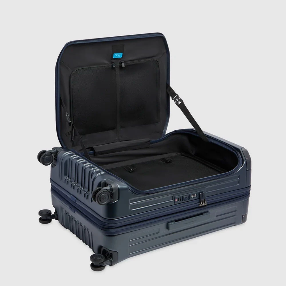 Trolley Rigido da Cabina Porta Pc Piquadro 100lt Blu Opaco BV7246PQL