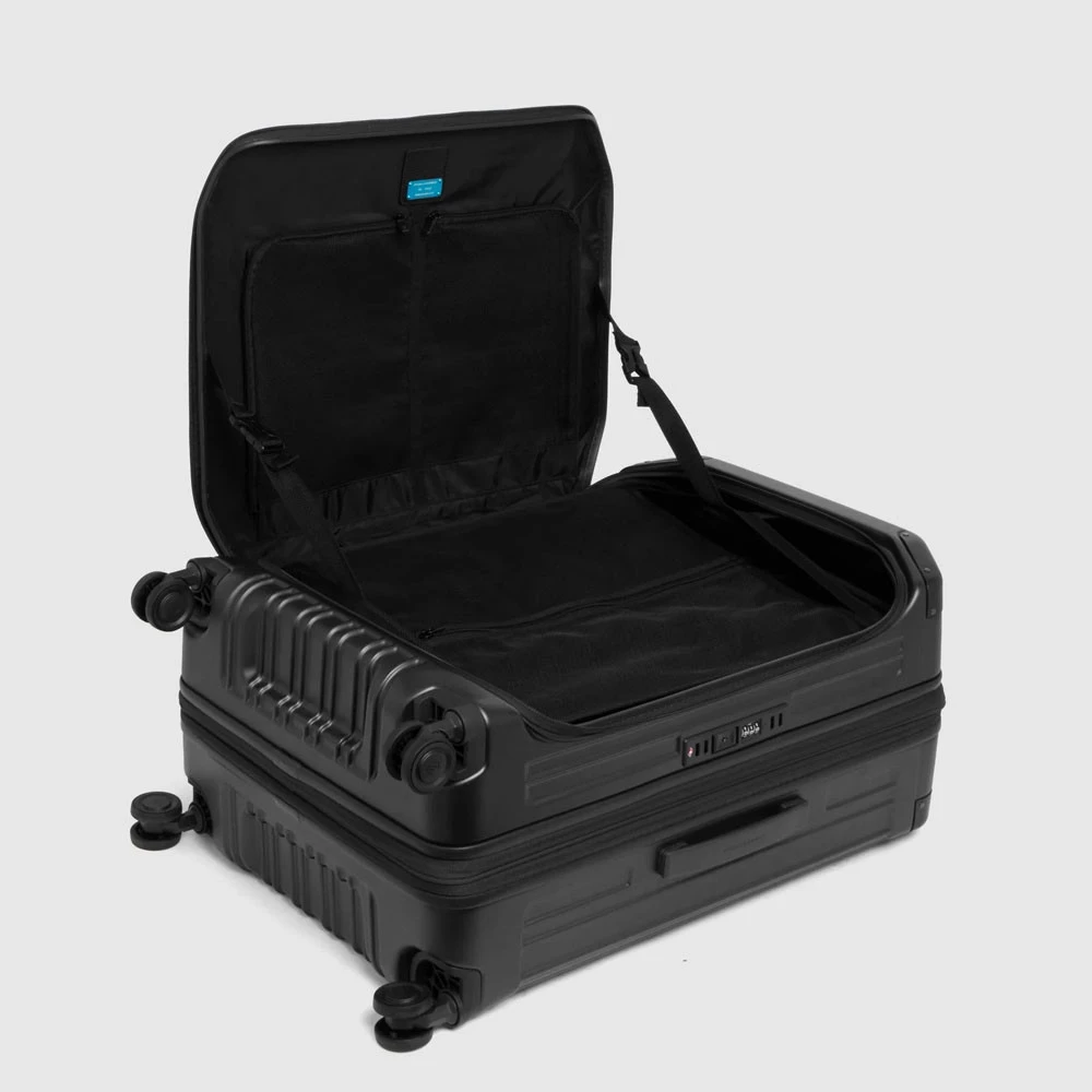 Trolley Medio Rigido 4 Ruote Piquadro 100lt Nero Opaco BV7246PQL
