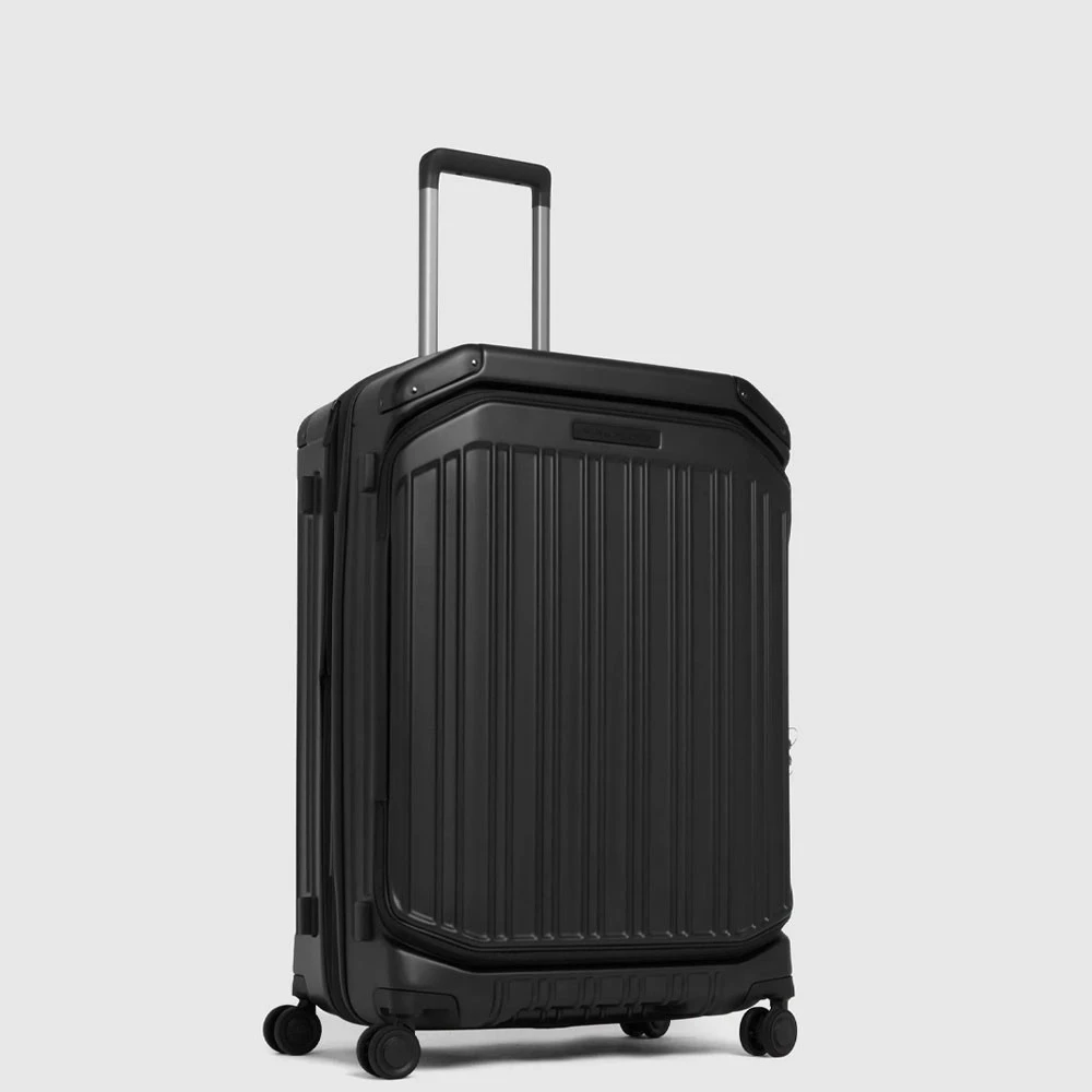Trolley Medio Rigido 4 Ruote Piquadro 100lt Nero Opaco BV7246PQL