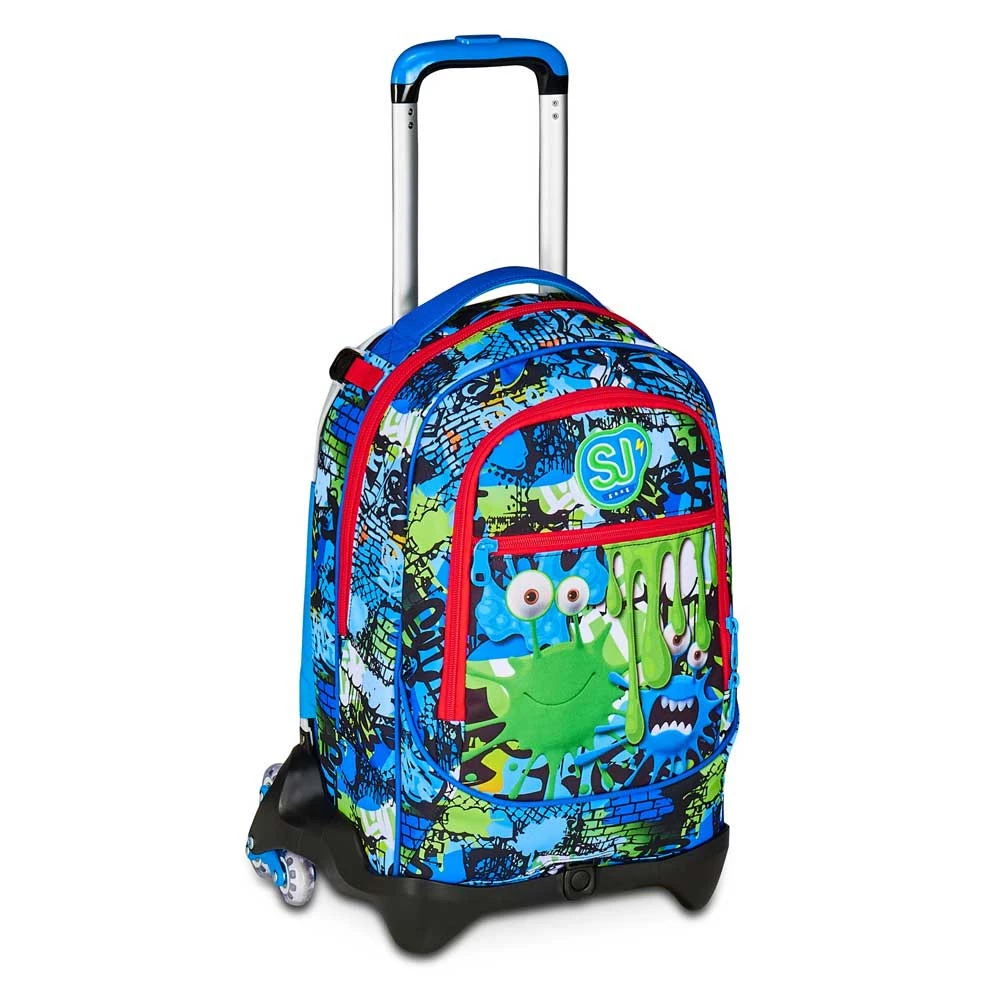 Trolley Seven Sj Gang 3 Ruote Fantasys Boy Zaino Sganciabile 33lt Elementari