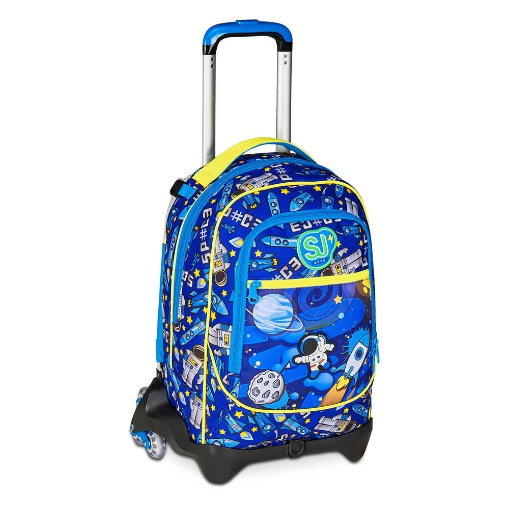 Trolley Seven Sj Gang 3 Ruote Flyrocket Boy Zaino Sganciabile 33lt Elementari