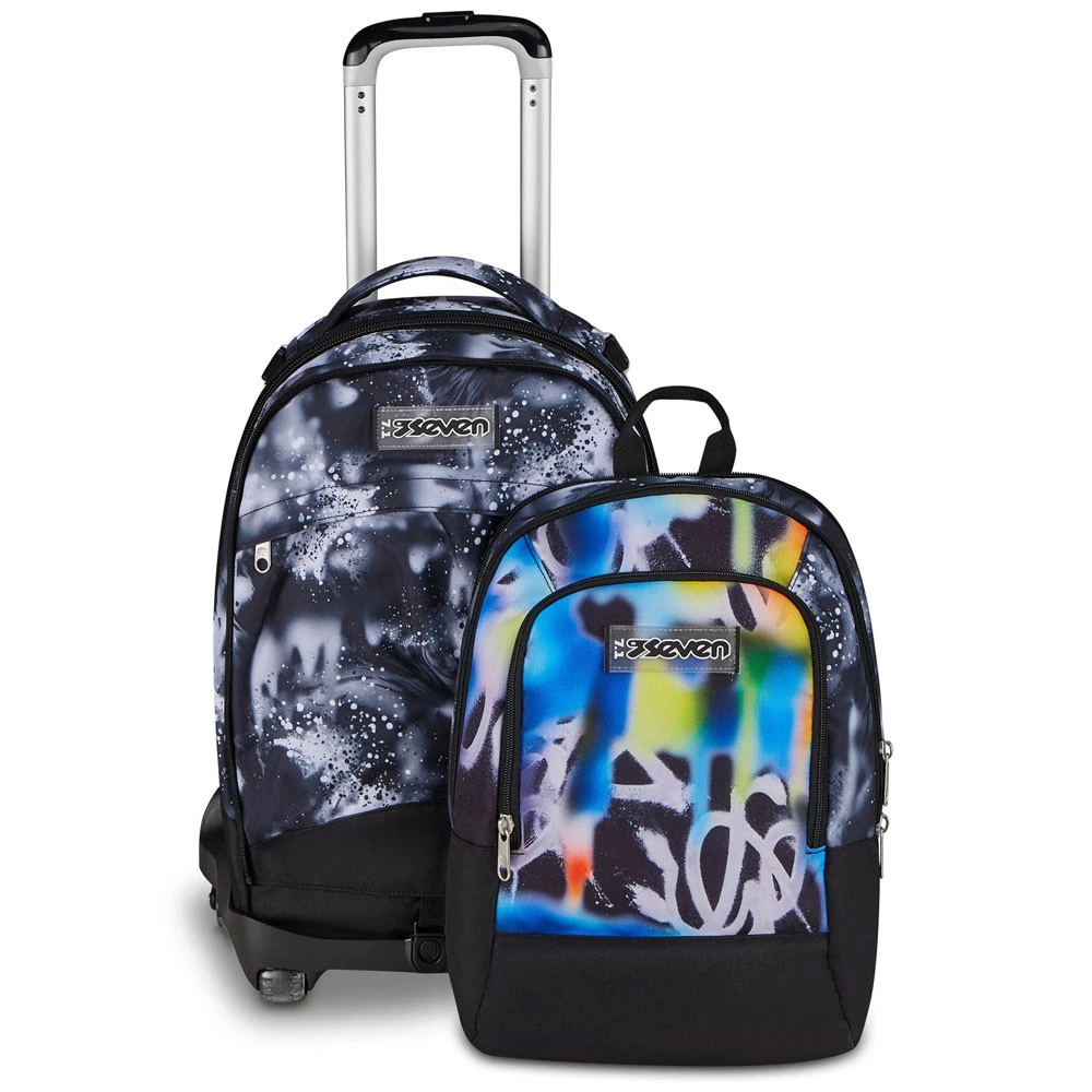 Trolley 8 Ruote Seven New Detach Buzzy Note Boy 43lt con Zainetto