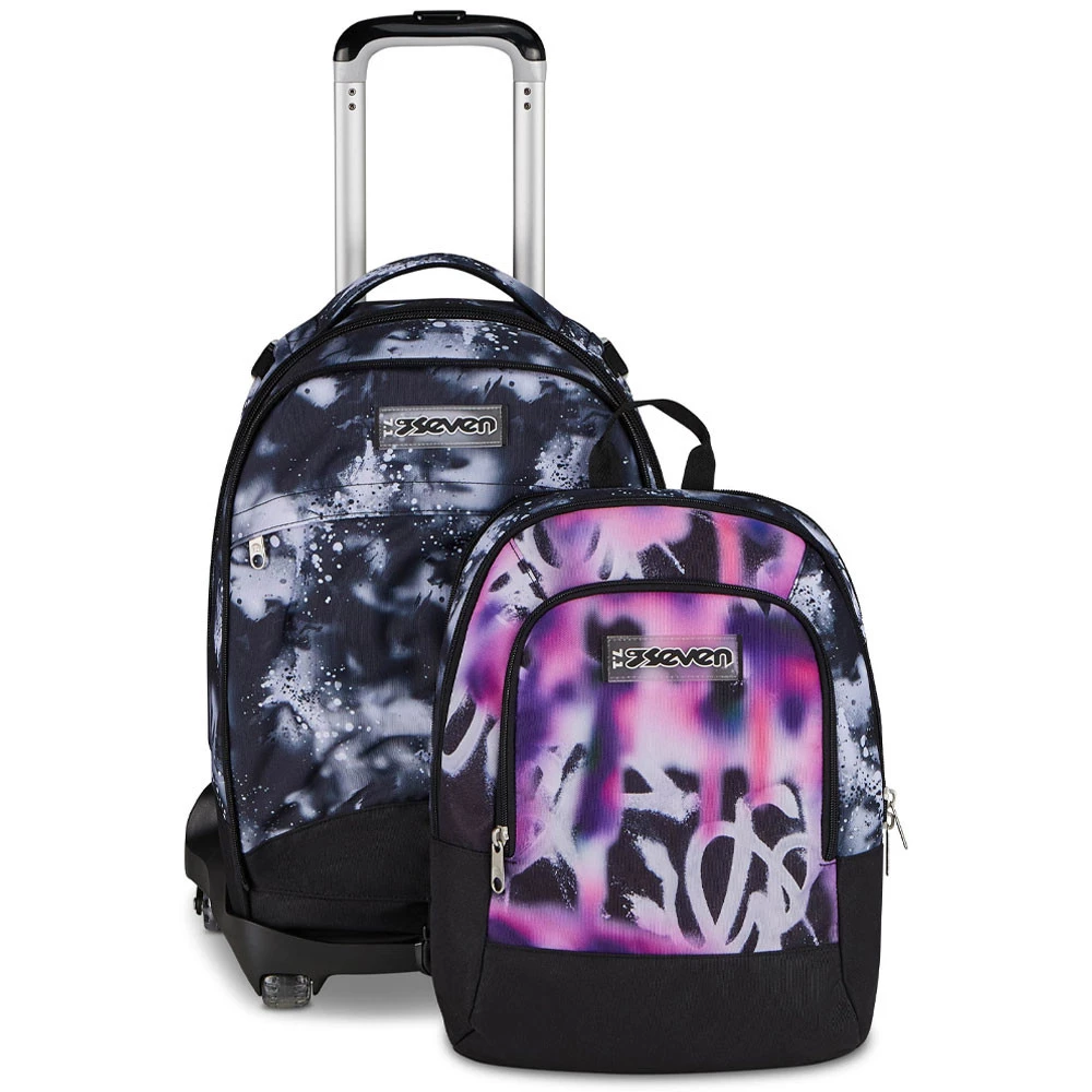 Trolley 8 Ruote Seven New Detach Buzzy Note Girl 43lt con Zainetto