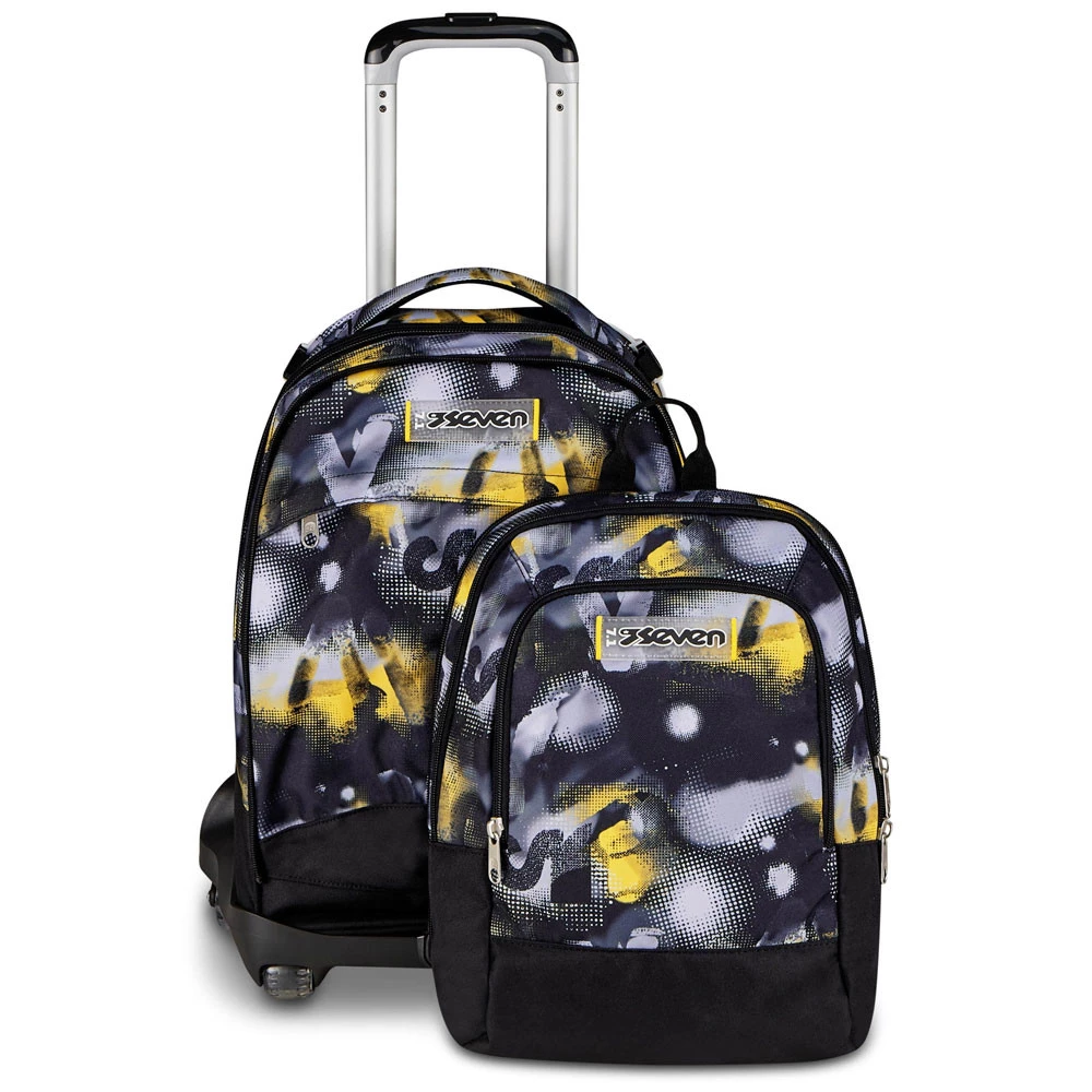Trolley 8 Ruote Seven New Detach Golden Paint Boy 43lt con Zainetto