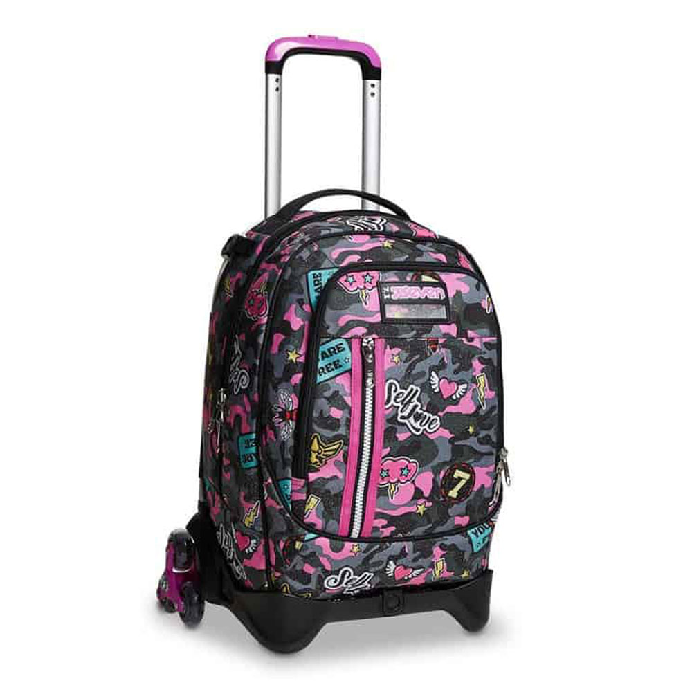Trolley Seven Jack 3WD Camoulove Girl 201002251 | Lema Scuola