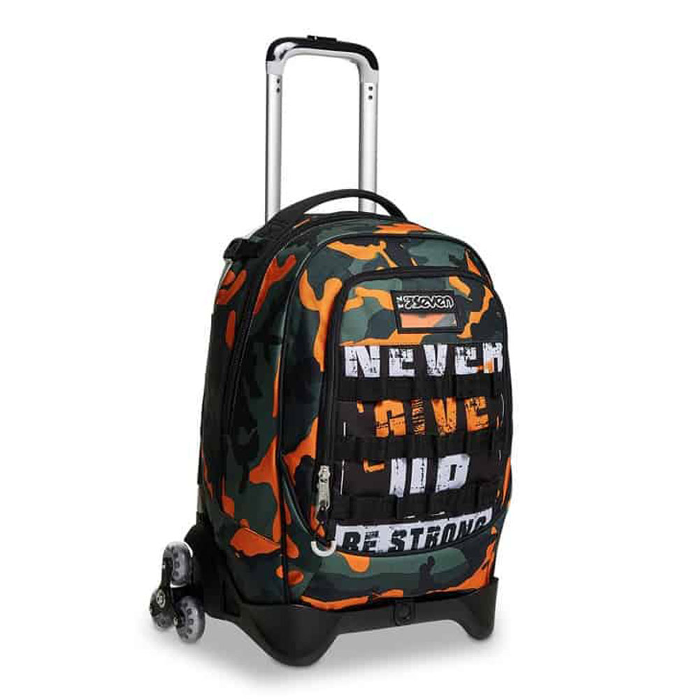 Trolley Scuola Elementare Seven Jack 3WD Camoupix Boy 201002226