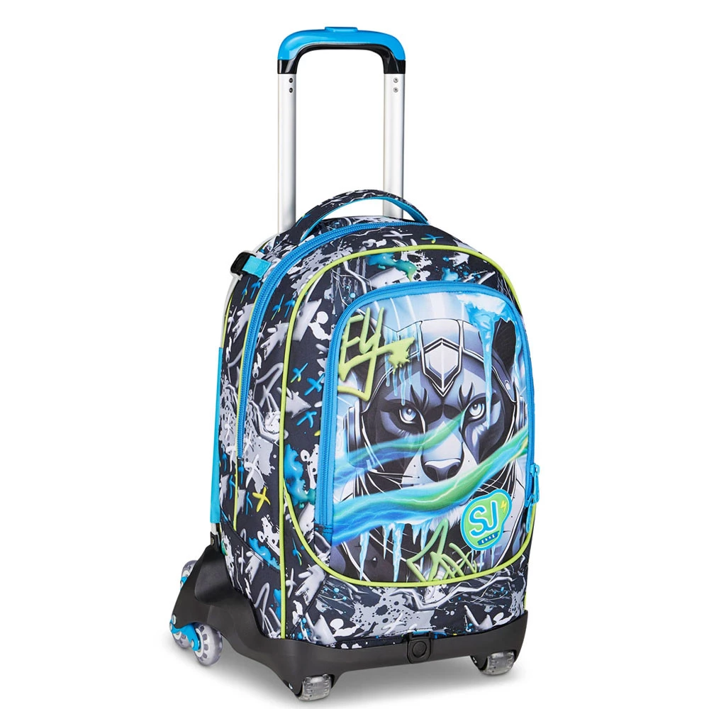 Trolley 8 Ruote Seven Sj Gang Glace Panther Boy Zaino 34lt