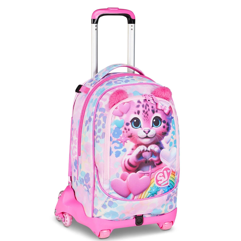 Trolley 8 Ruote Seven Sj Gang Heart Buddy Girl Zaino 34lt
