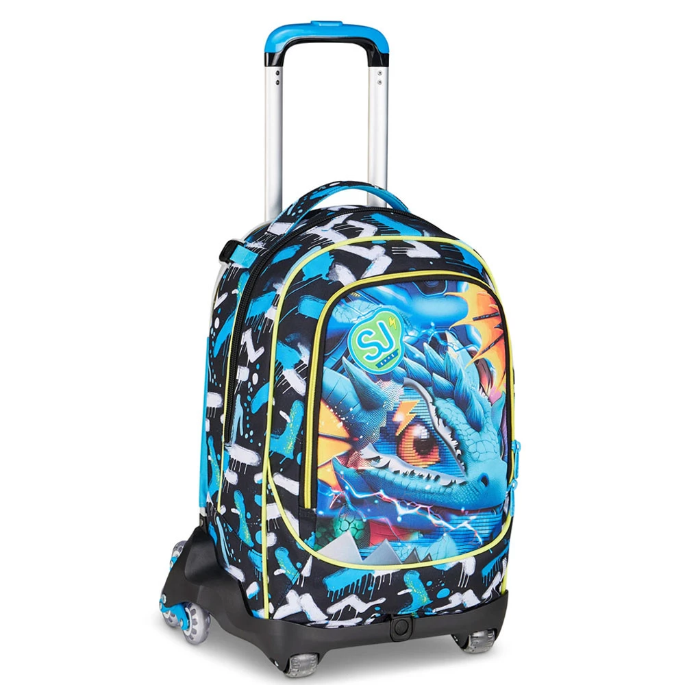Trolley 8 Ruote Seven Sj Gang Metal Dragon Boy Zaino 34lt