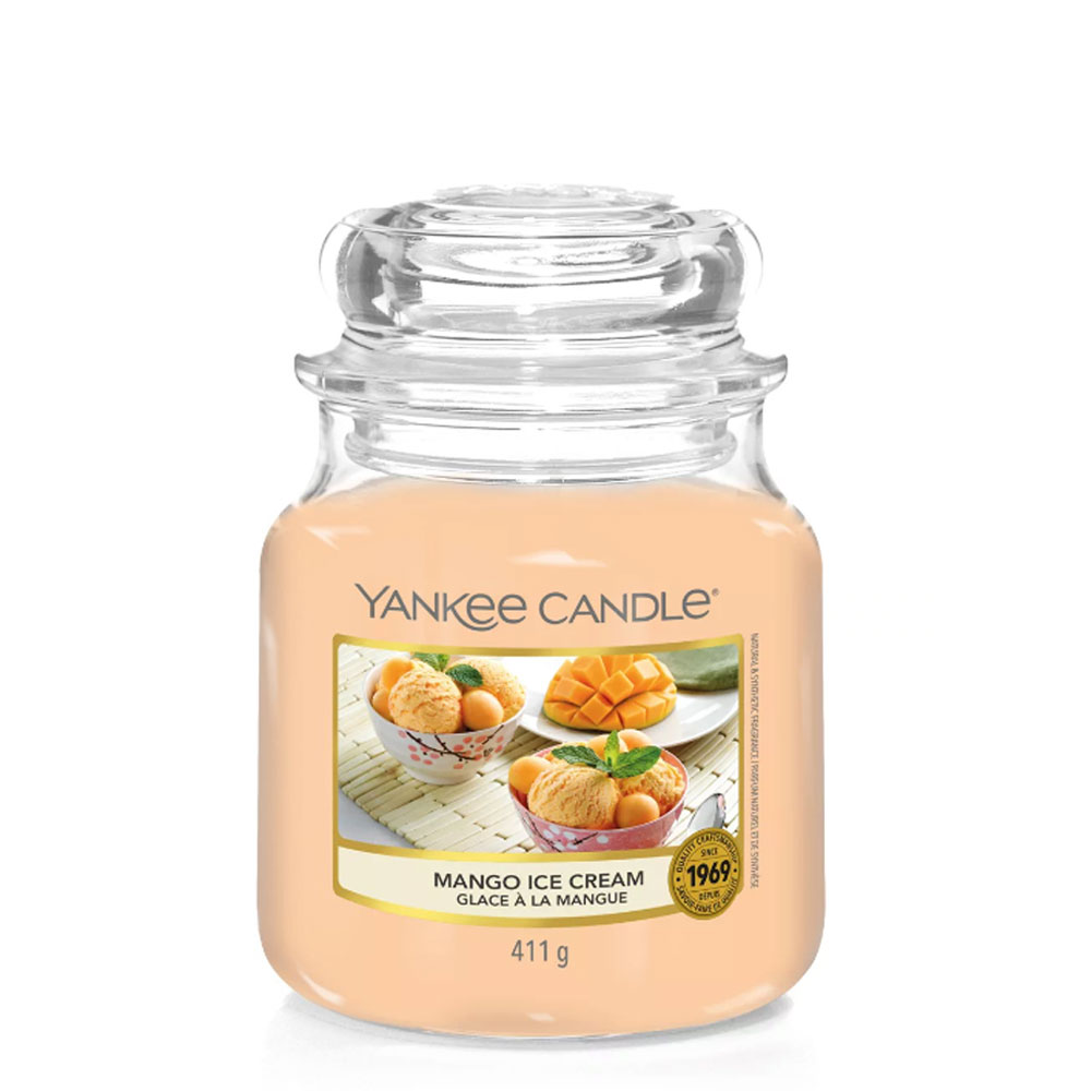 Candela Profumata Yankee Candle Mango Ice Cream Giara Media | Lema Candele