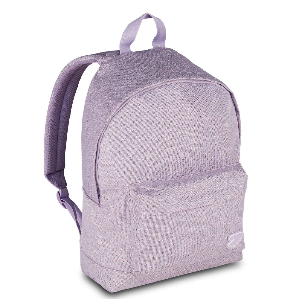 Zaino Americano Seven Shiny Tech Effetto Glitter Lilla 23lt Brillantinato